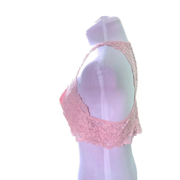 JENNY Jen Mia Lace Pale Pink Bralette, Hourglass Racerback, Size XL - Picture 9 of 12